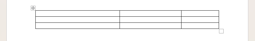 Table autofitted to window in Word